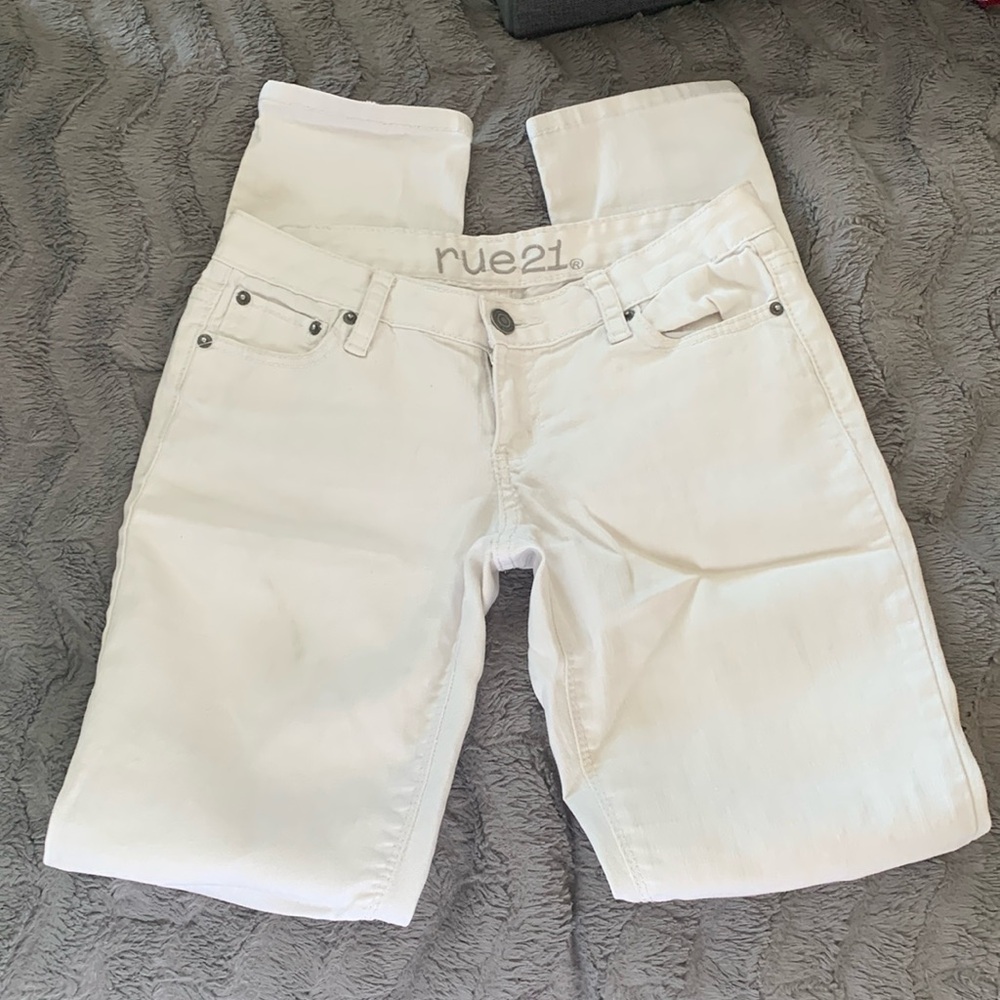 White Rue 21 Low rise skinny jeans size 5/6 long